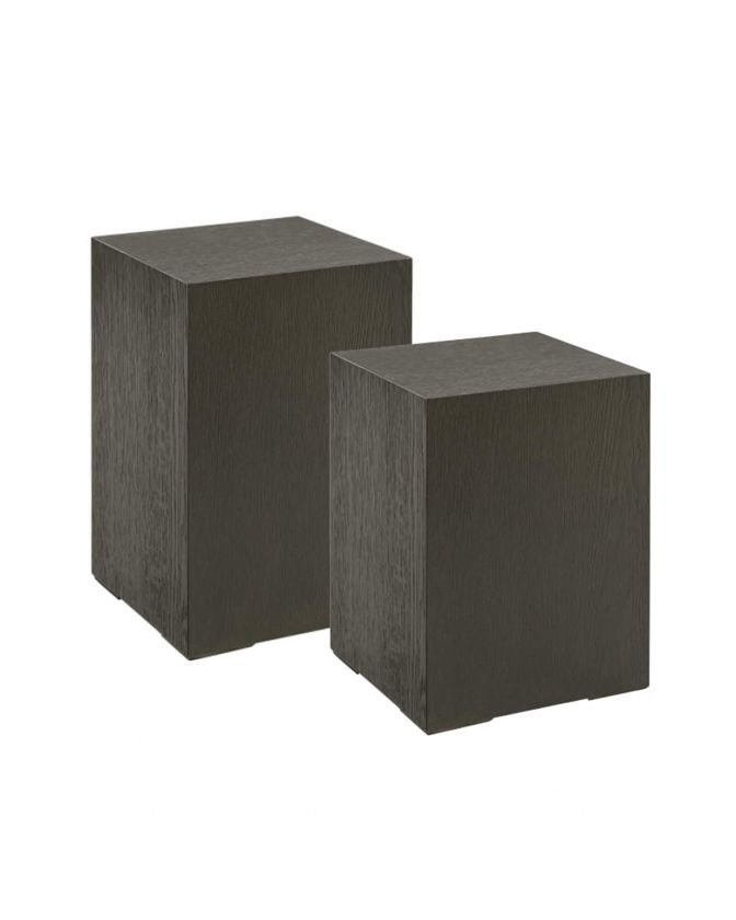 Trent side table dark grey set of 2