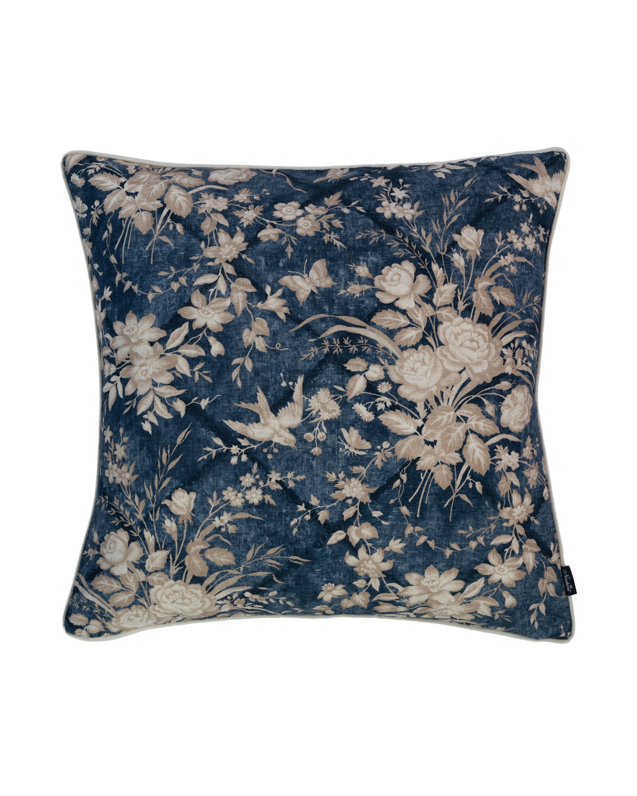 Eliza Floral kuddfodral vintage blue