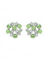 Kassandra øreringe green combo rhodium
