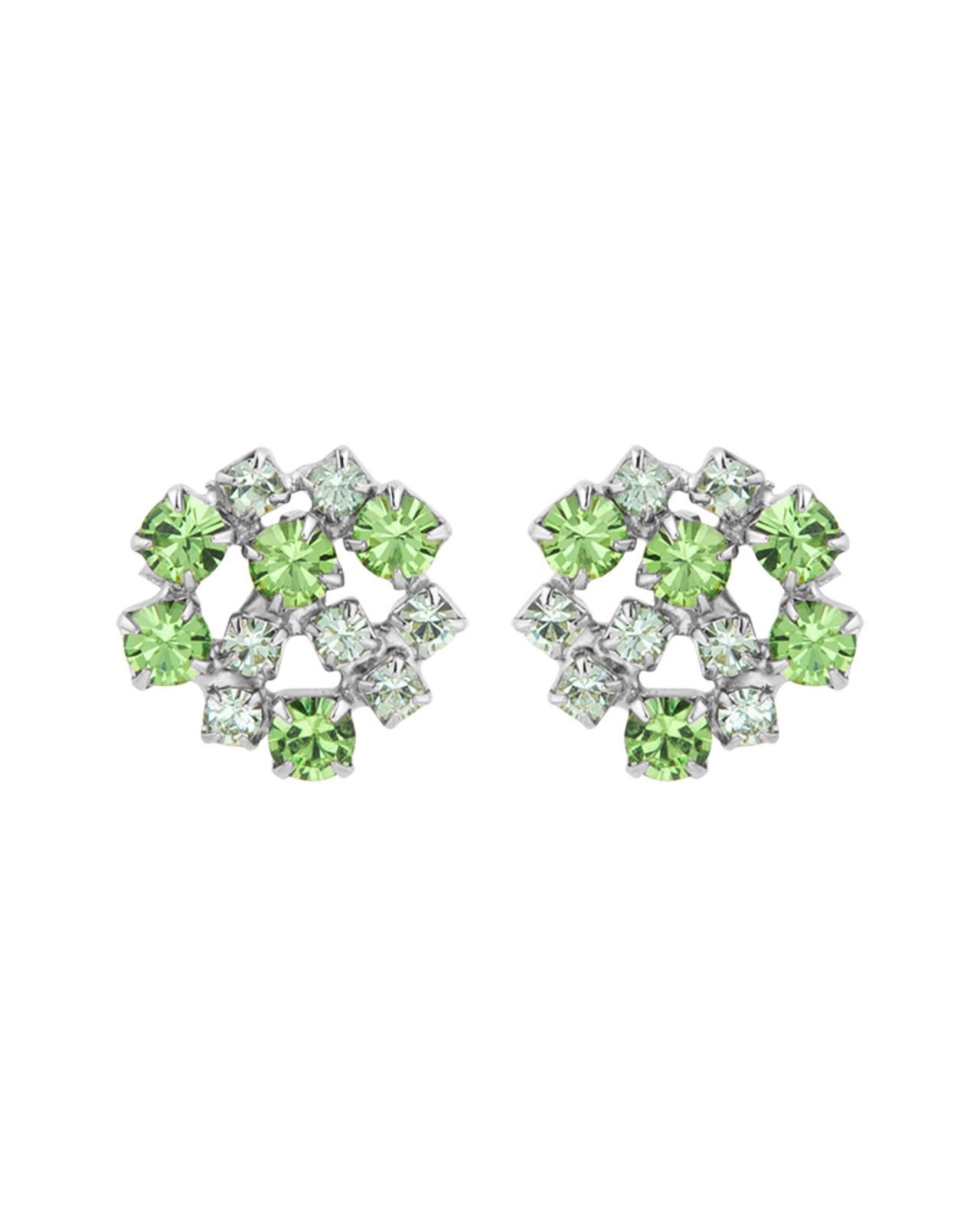 Kassandra øreringe green combo rhodium