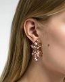 Dione Earrings Vintage Rose Rhodium
