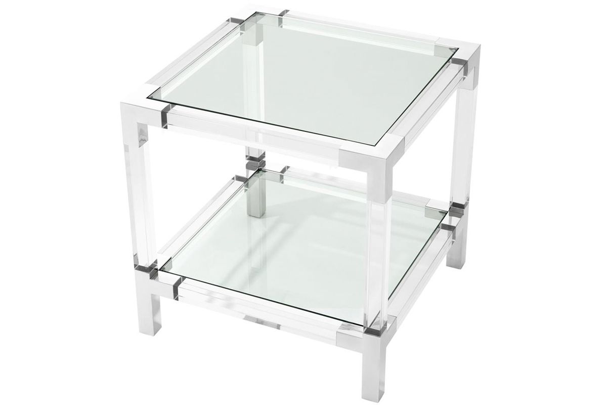 Royalton Side Table Polished Stainless Steel