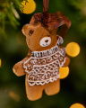 Oldbury peperkoek teddybeer kerstdecoratie