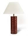 Kensington Table Lamp Leather Braided