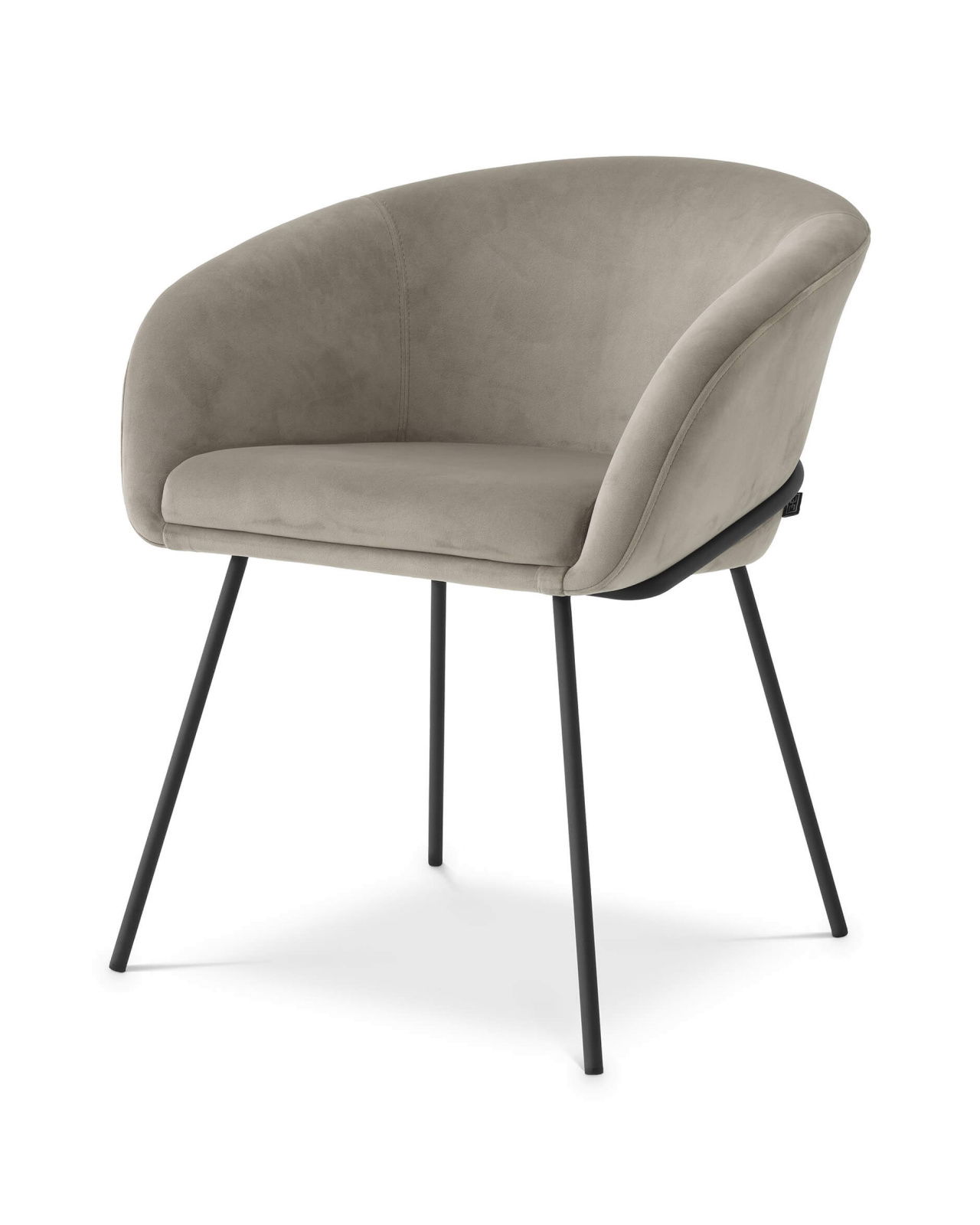 Campus Dining Chair Savona Greige Velvet