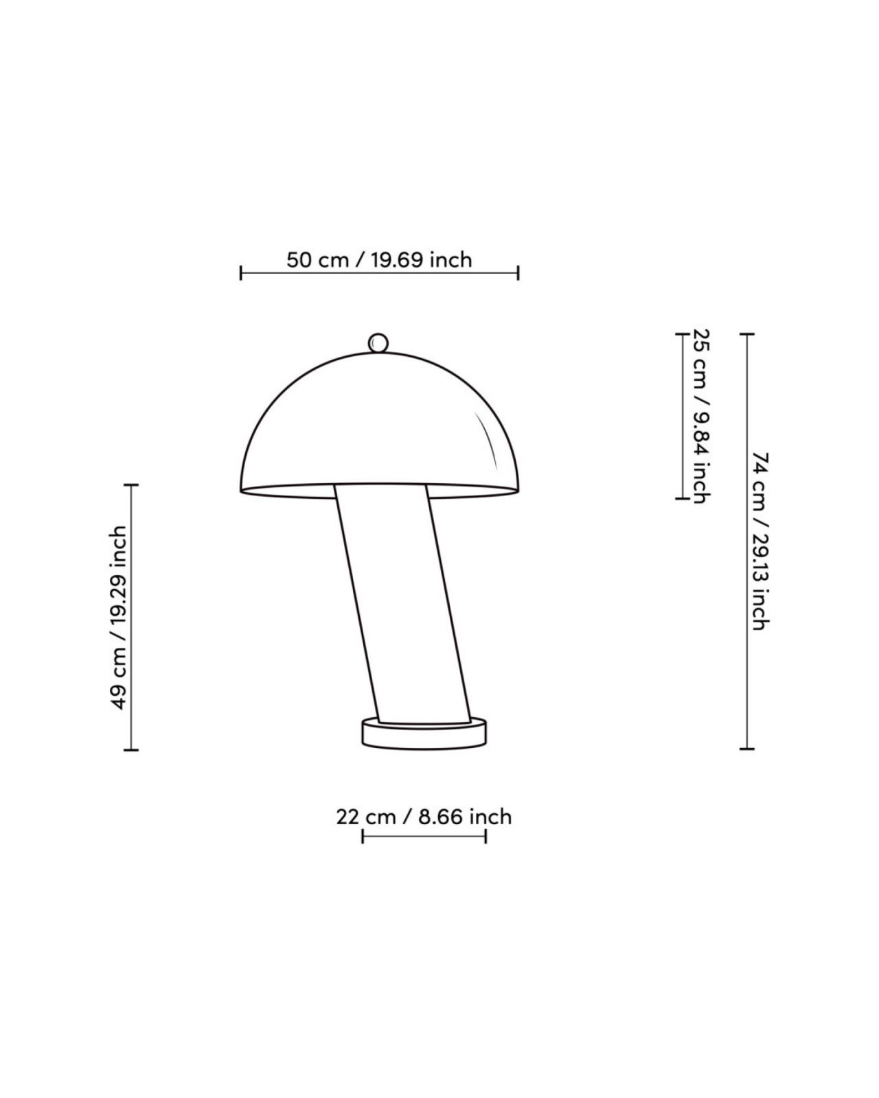 Daniel bordslampa grey marble