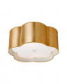 Bryce Medium Flush Mount Gild and White