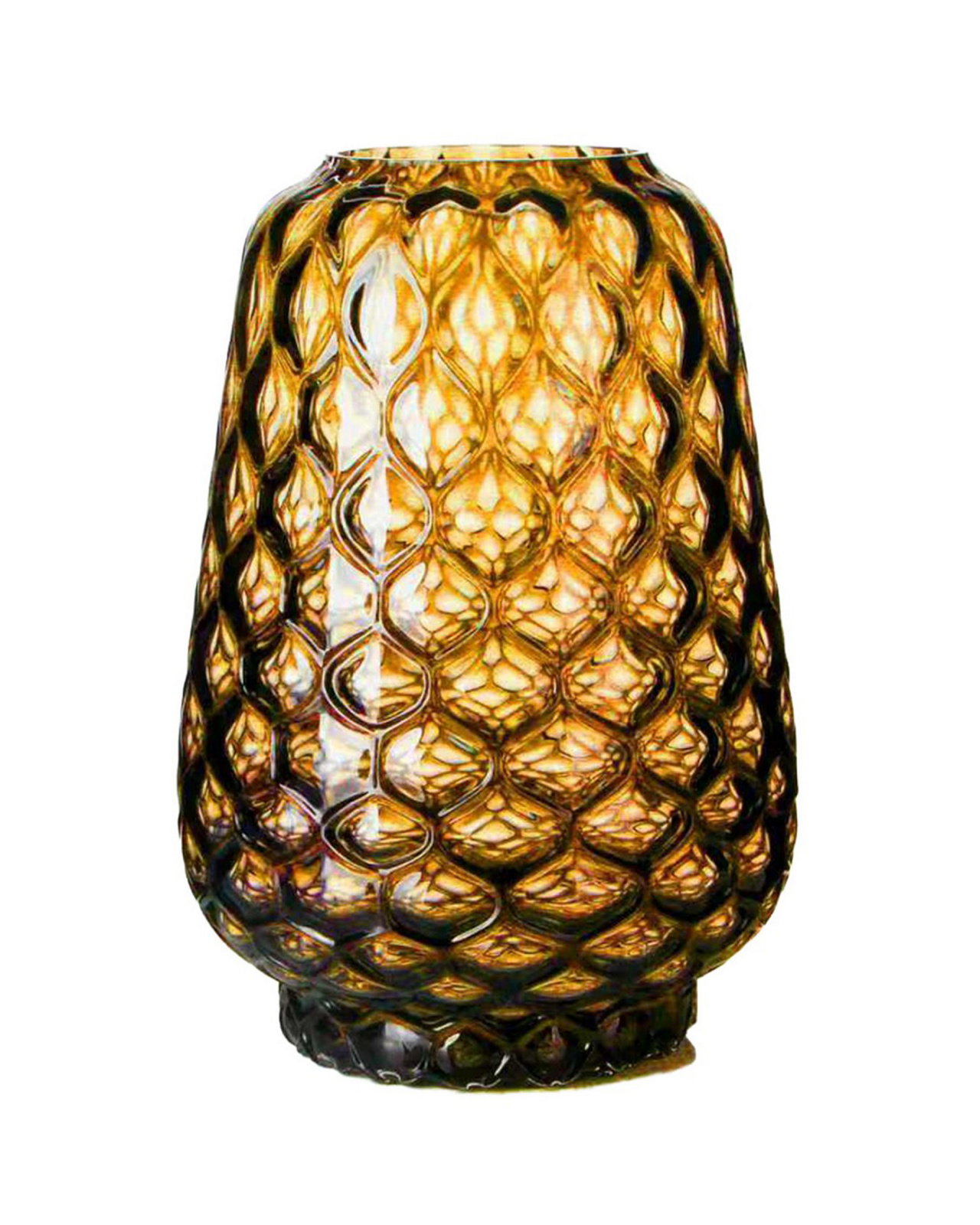 Mercer Glasvase amber