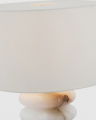 Onda bordslampa alabaster
