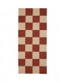 Square Rug Terracotta/Natural