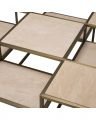Smythson coffee table brushed brass