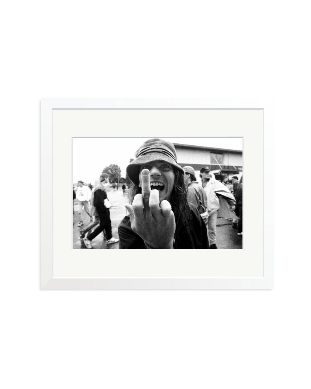 Eddie Vedder Flipping the Bird White / Medium