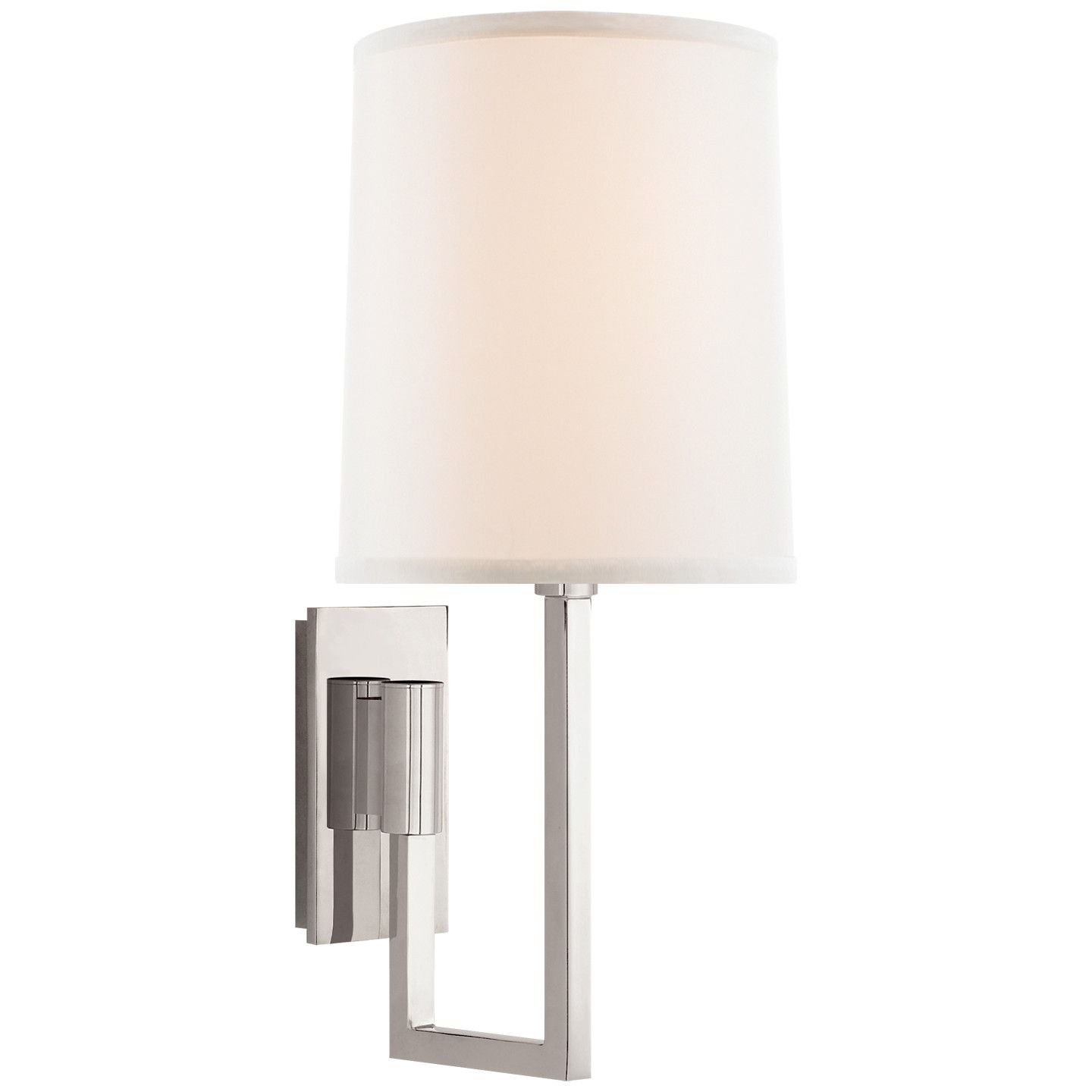 Aspect Library Sconce Polished Nickel