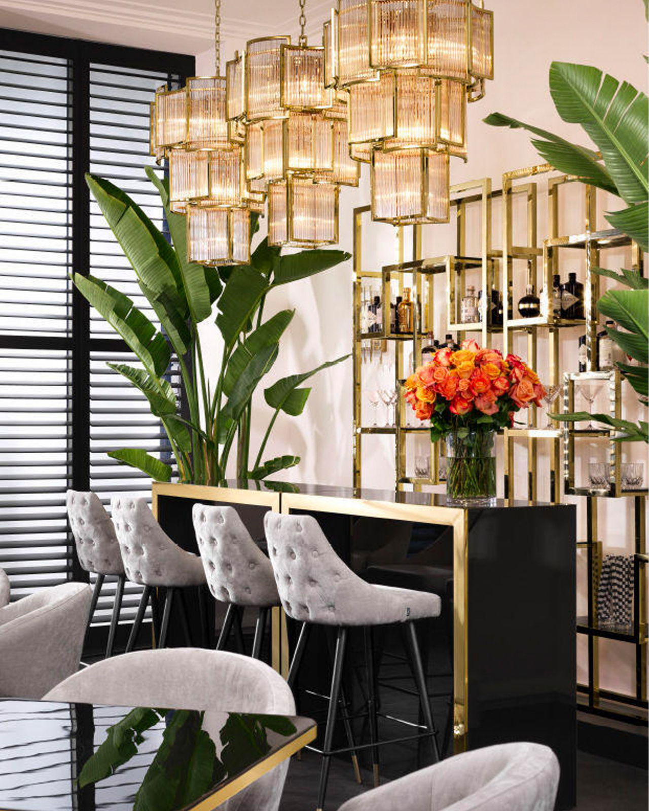 Jet Set Deckenleuchte Gold