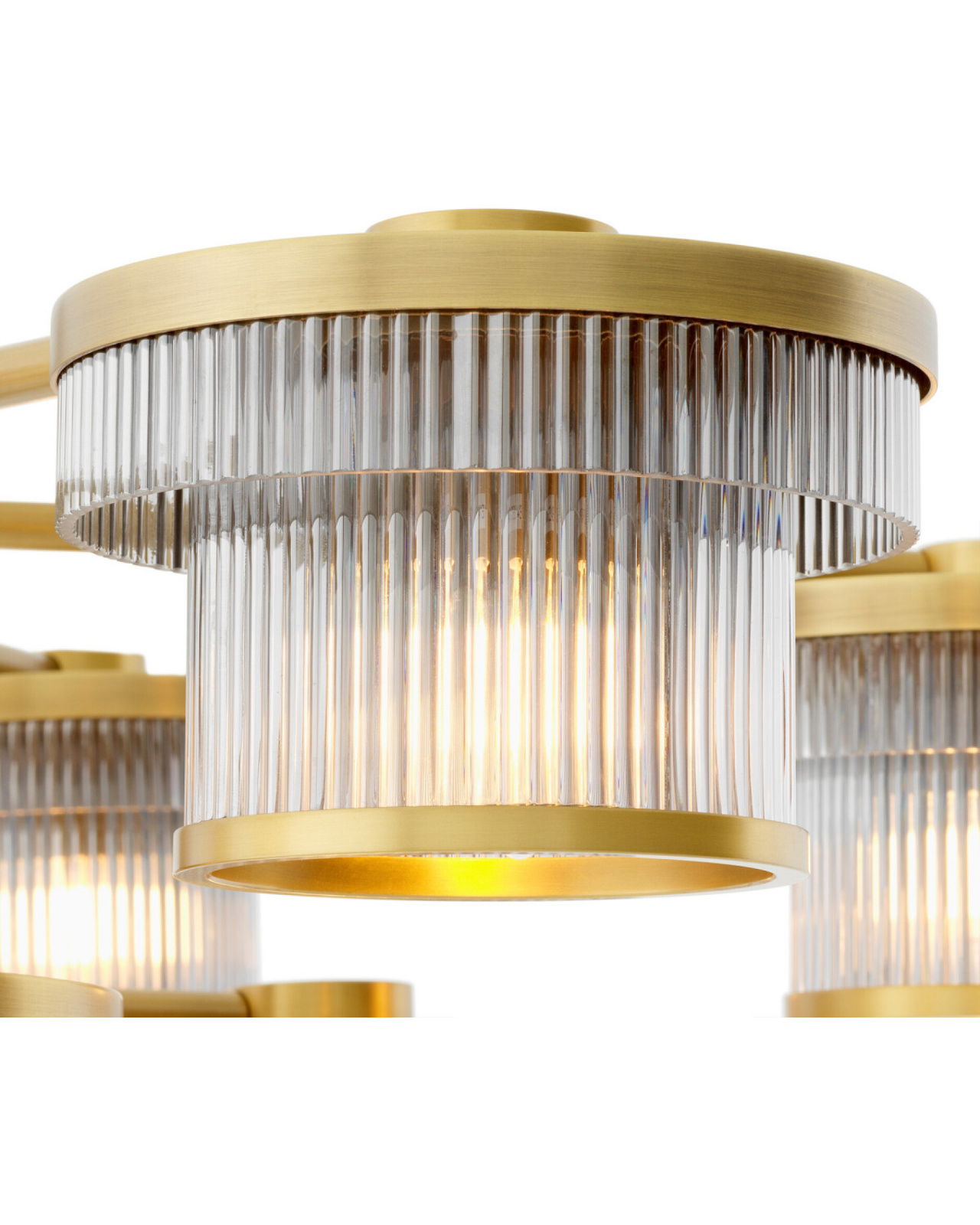 Andromeda kroonluchter antiek messing