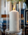 Celeste Hurricane Candle Holder