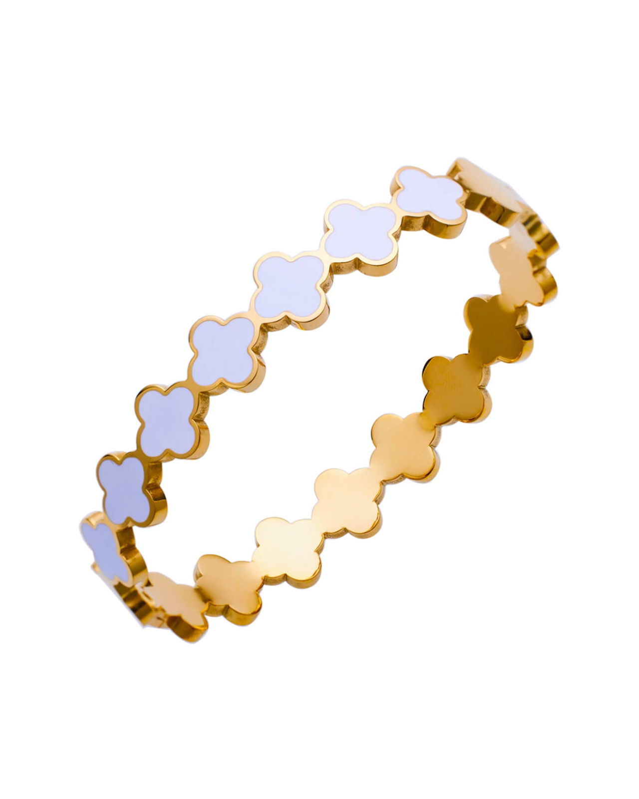 Bangle Clover Bracelet White