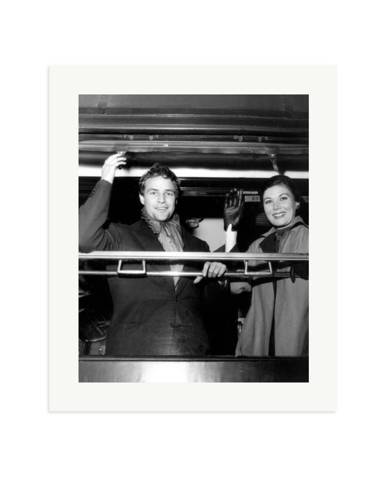 Marlon Brando and Rakia Ibrahim Print Only / Large