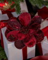Magnolia Decorative Branch Burgundy