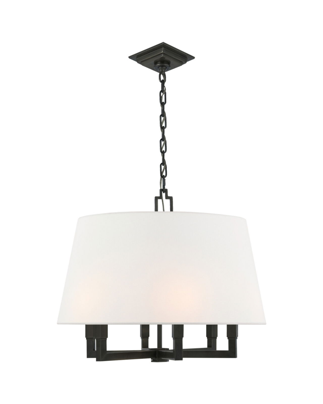 Square Tube Hanging Shade Bronze