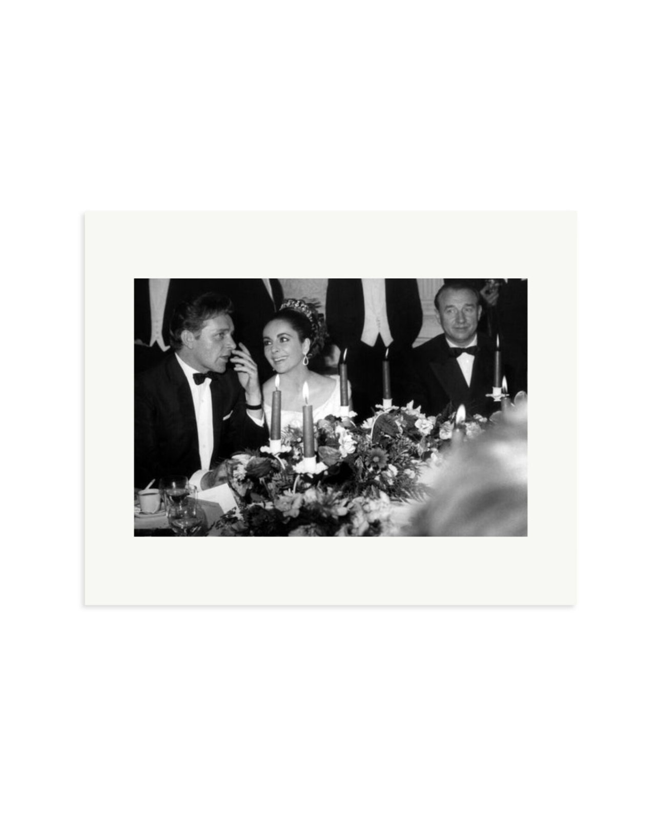 Taylor And Burton at Dinner Print Only / Medium