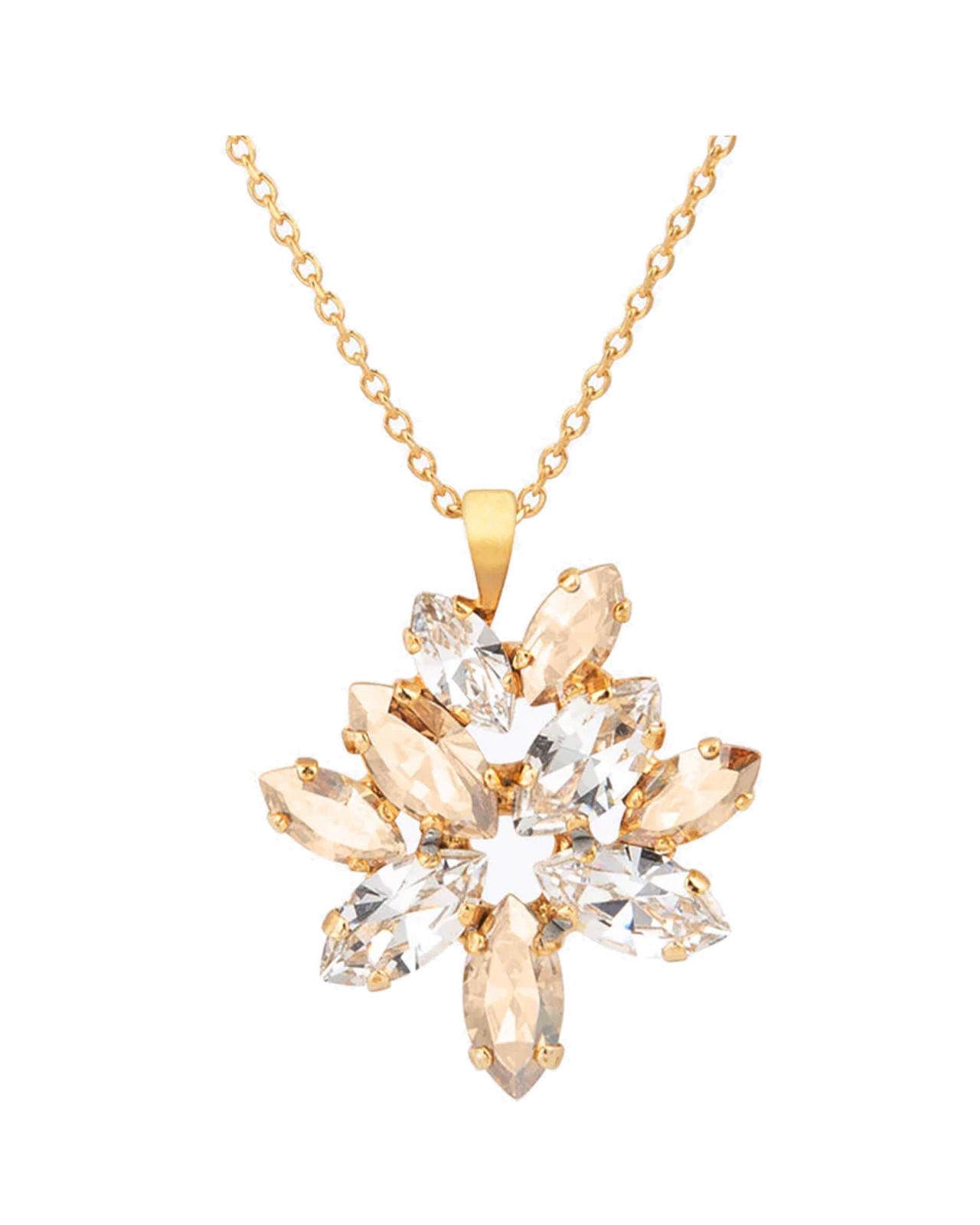 Melia halsband crystal golden shadow