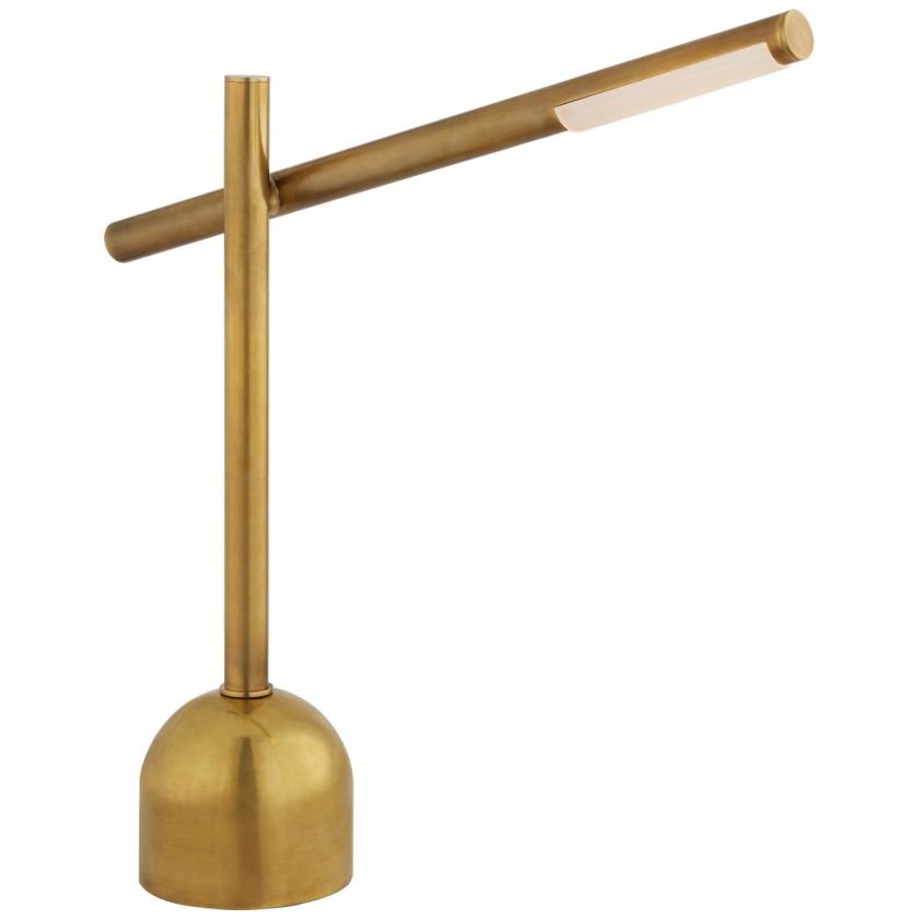 Rousseau Boom Arm Table Lamp Antique-Burnished Brass