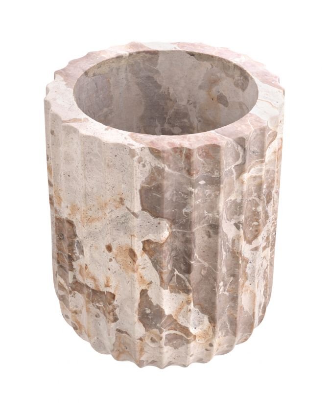 Nava vase brown marble