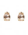 Petite Drop Stud Earrings Light Silk