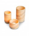 Leonidas yellow tealight holders set of 3