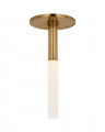 Rousseau Monopoint Flush Mount Antique-Burnished Brass