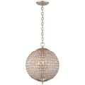 Renwick Small Sphere Pendant Burnished Silver Leaf