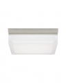 Boxie Flush Mount Satin Nickel Large