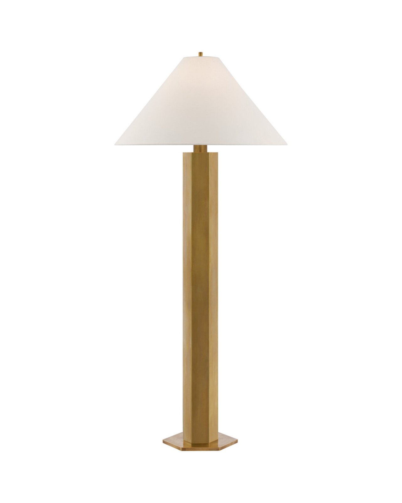 Olivier Floor Lamp Antique Brass Large