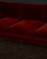 Bonham sofa 3 seater sangria/brass