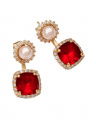 Colette Earrings Scarlett Red