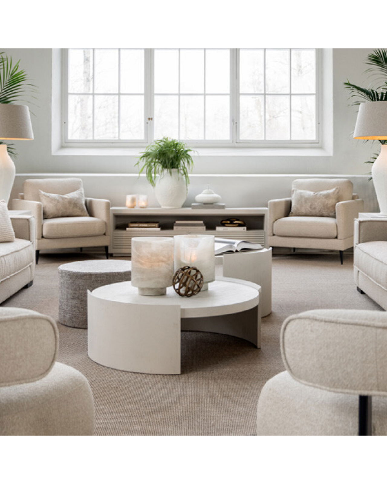 Oakland sidobord ivory mist