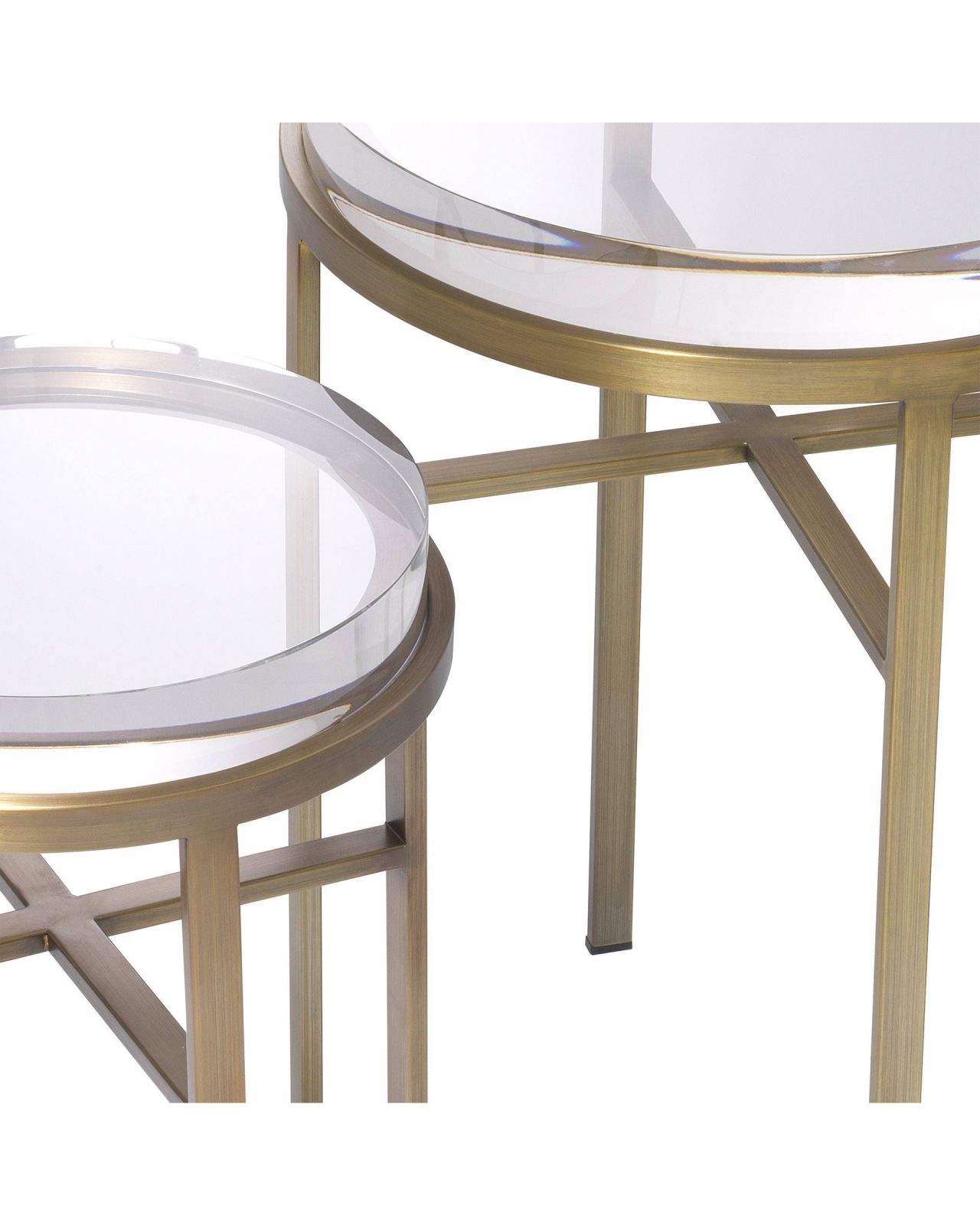 Hoxton side table brass