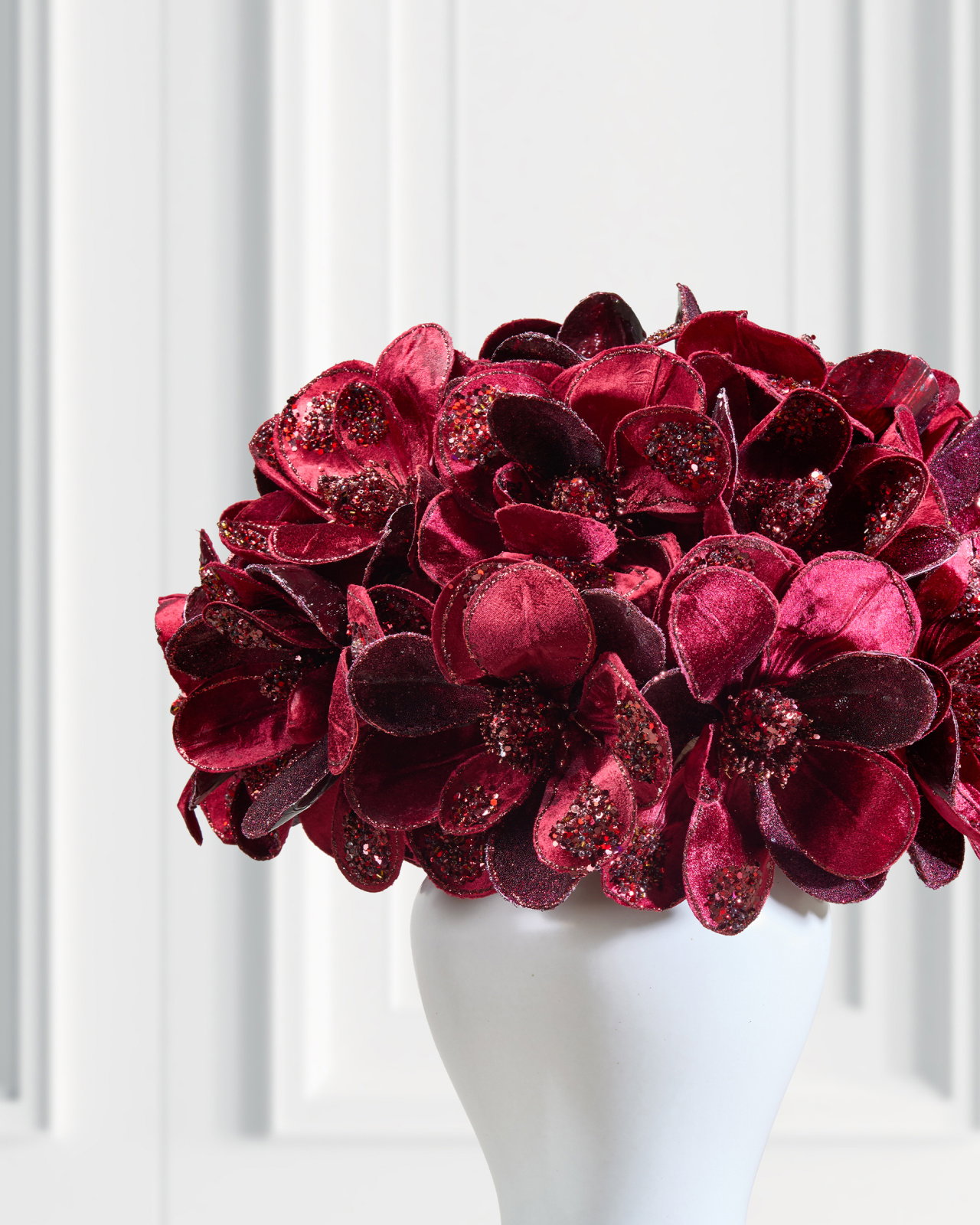 Magnolia Decorative Branch Burgundy