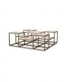 Smythson coffee table brushed brass