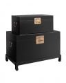 Macao Storage Box Black 2-pcs
