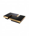 Nio black coffee table set, 4-piece