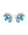 Katie earrings sea breeze combo rhodium
