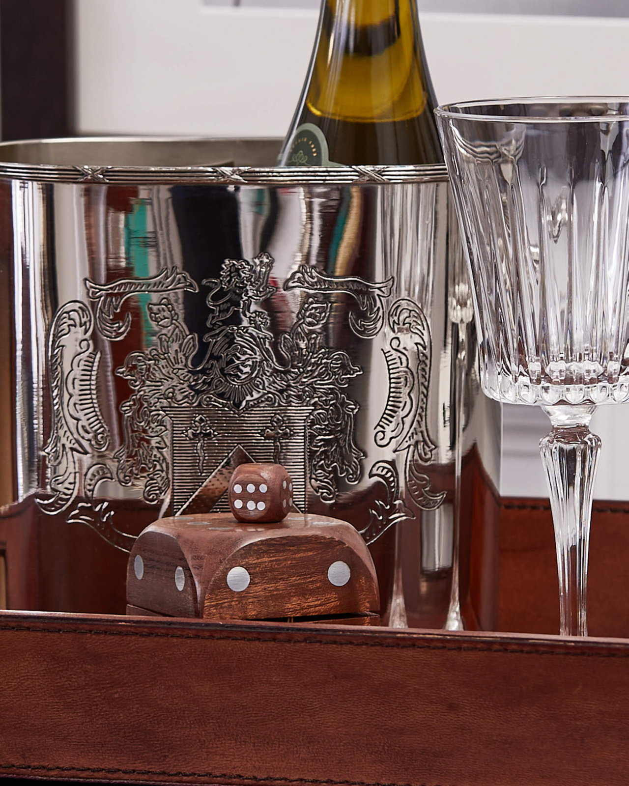Dice Game Brown/Silver