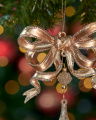 Marie strik kerstboomversiering goud