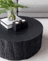 Timber sofabord metal black