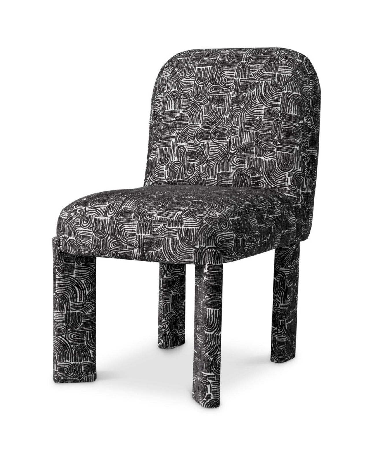 Magnus Esszimmerstuhl Solent schwarz weiß