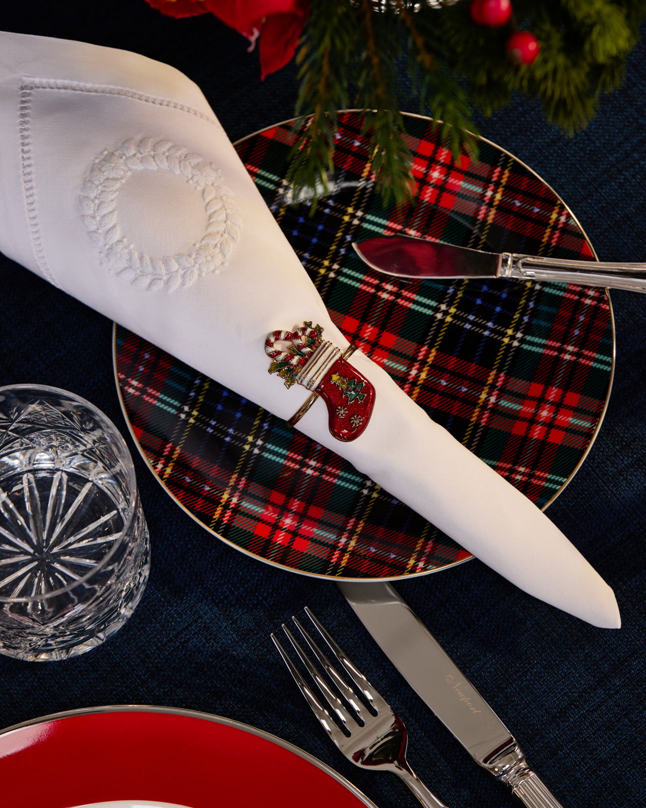 Clara Christmas Stocking Napkin Ring