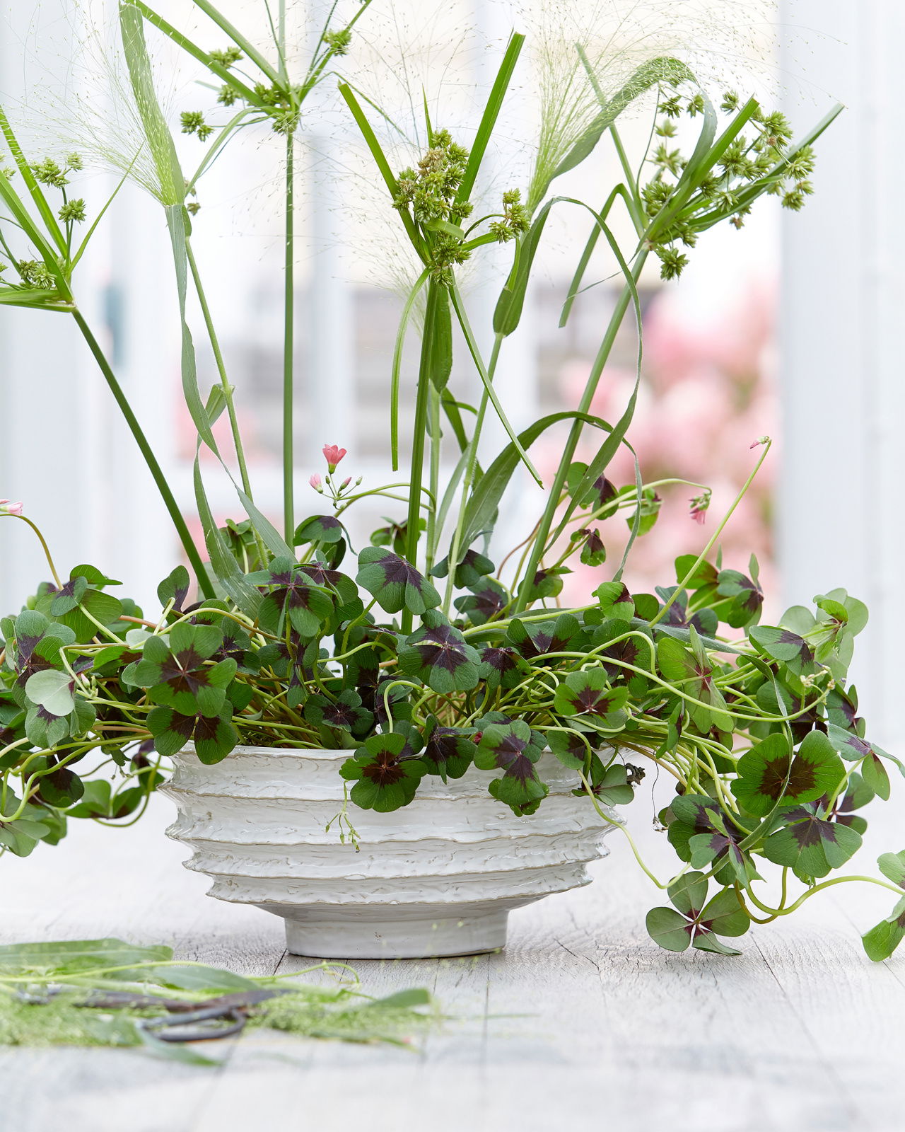 Vally flower pot off-white