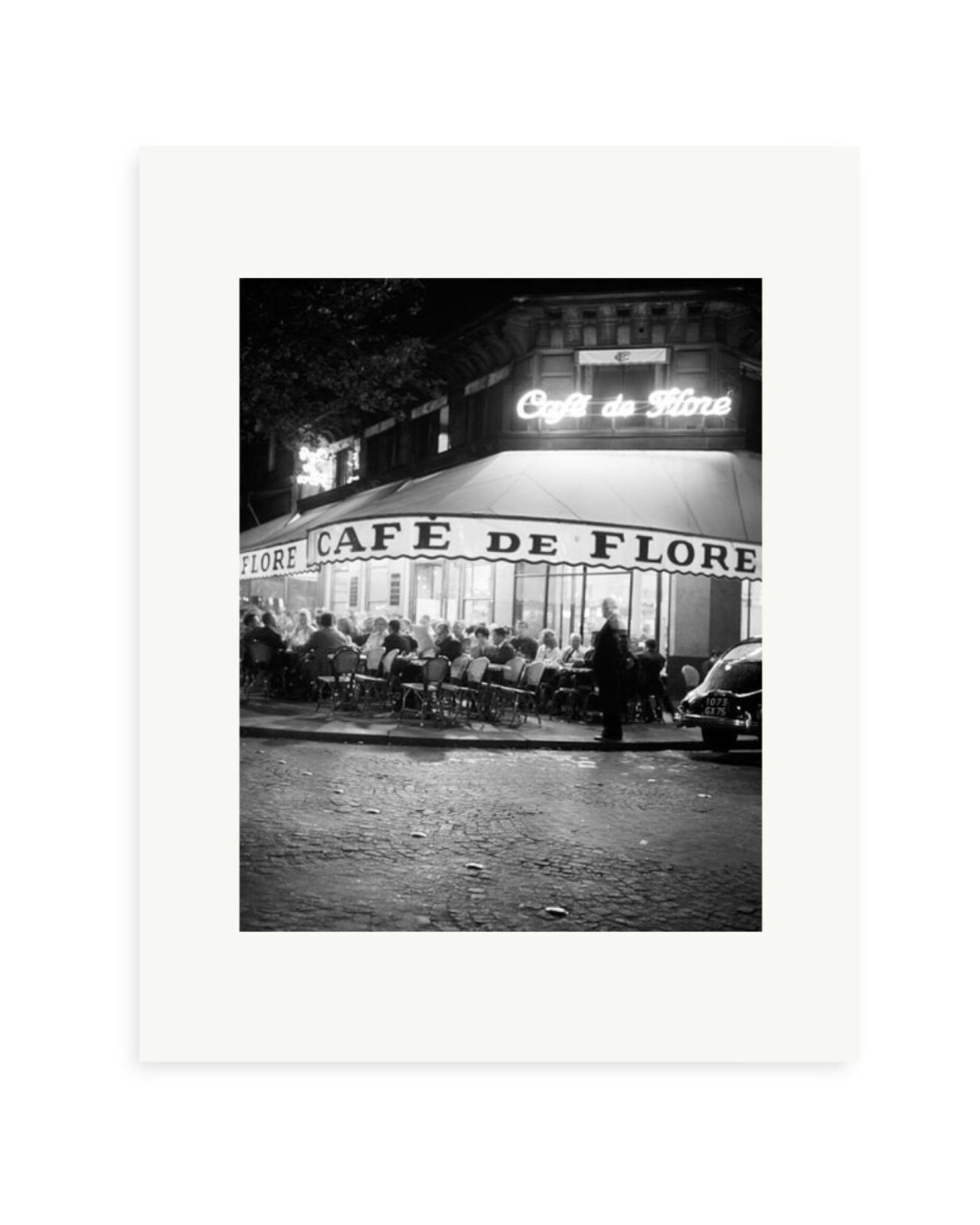 Cafe de Flore, 60s Print Only / Small